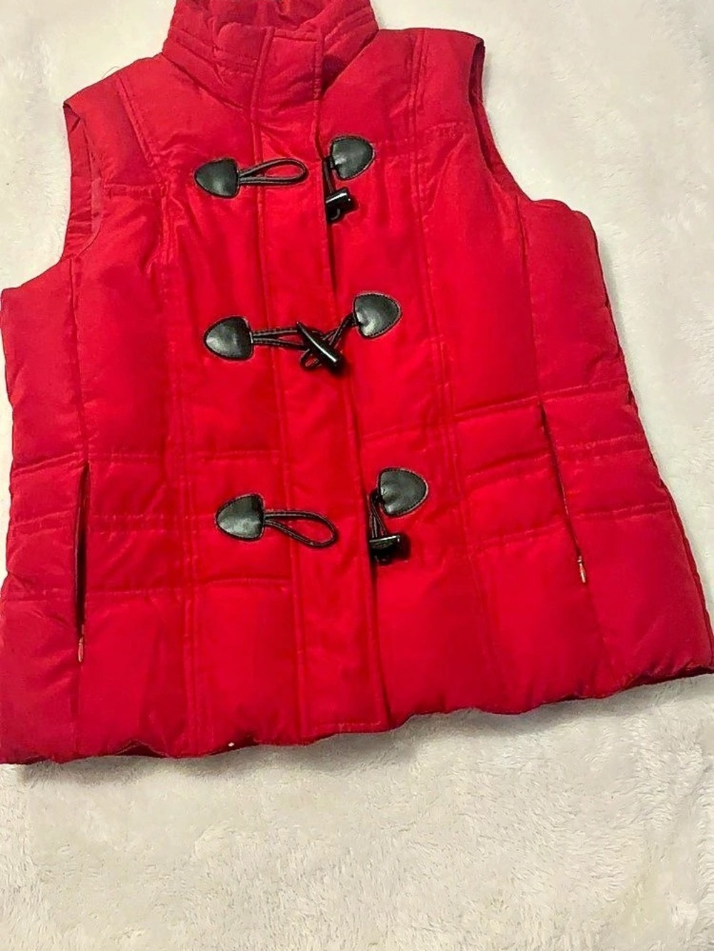 Charter Club Women'Small Puffer Vest in Red Size Small